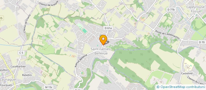 localisation de l'entreprise ASTRUC JACQUES ET NICOLE  SAINT-GENIES-BELLEVUE