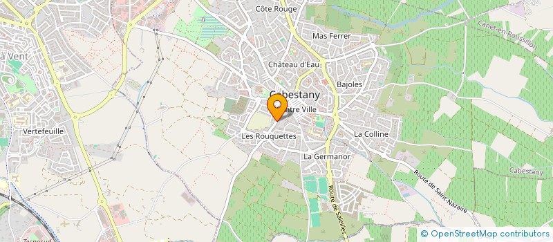 localisation de l'entreprise ASTRUC LAURET  CABESTANY