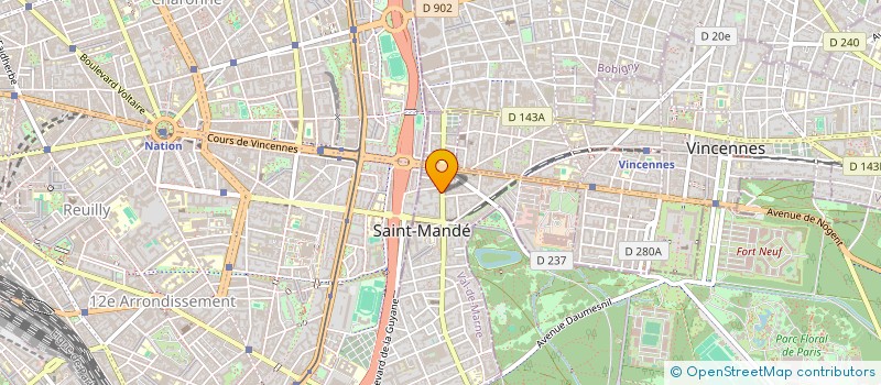localisation de l'entreprise ASTRUMER à SAINT-MANDE