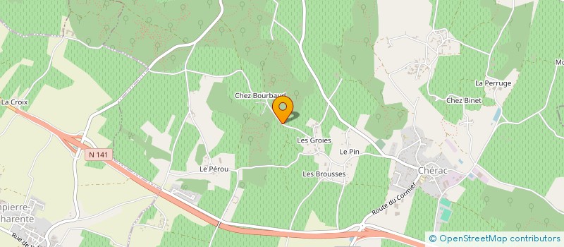 localisation de l'entreprise ASTRYL  CHERAC