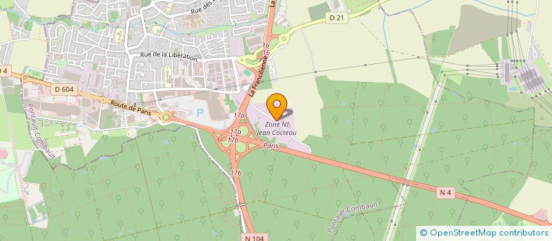 localisation de l'entreprise ASTUCE à PONTAULT-COMBAULT