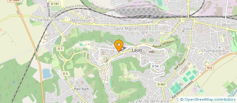 localisation de l'entreprise ASTUCE  LAON