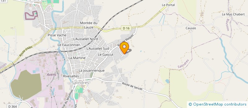 localisation de l'entreprise ASTUCE FORMATION  SALINDRES