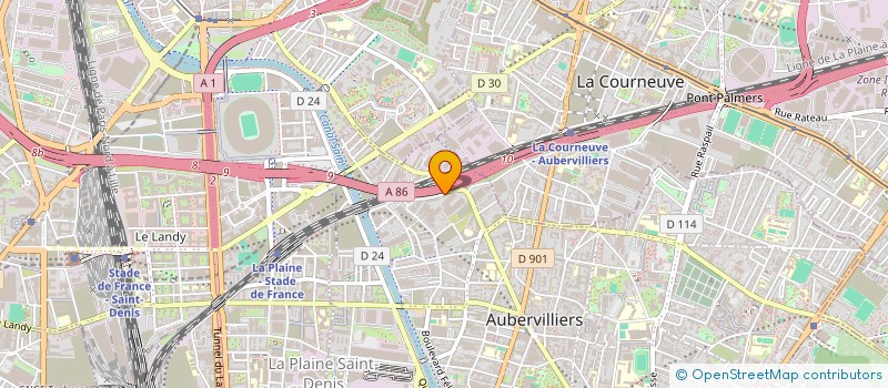 localisation de l'entreprise ASTUCE PRODUCTIONS à AUBERVILLIERS