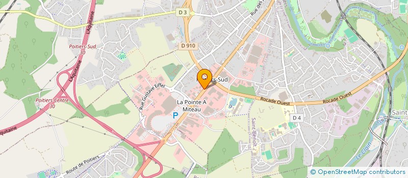 localisation de l'entreprise ASTUCEA à POITIERS