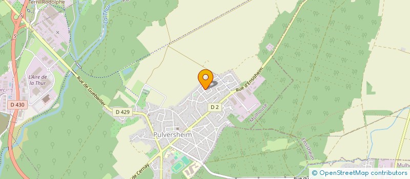 localisation de l'entreprise ASTUCES 68  PULVERSHEIM