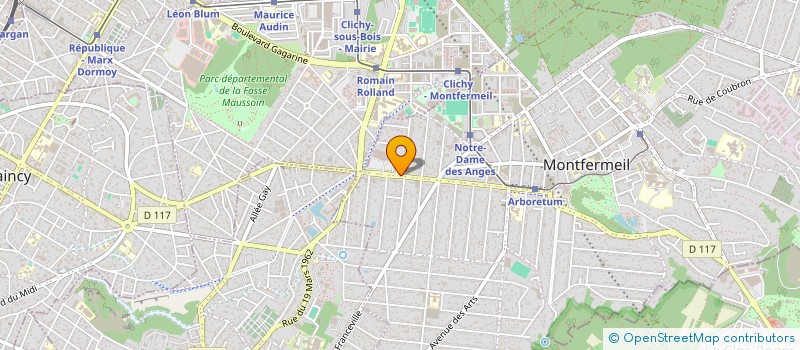 localisation de l'entreprise ASTUCES BEAUTE à MONTFERMEIL