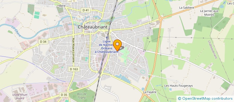 localisation de l'entreprise ASTUCES & CONSEILS VOROS  CHATEAUBRIANT