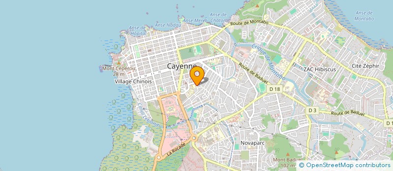 localisation de l'entreprise ASTUCES-MULTI ACCUEIL à CAYENNE