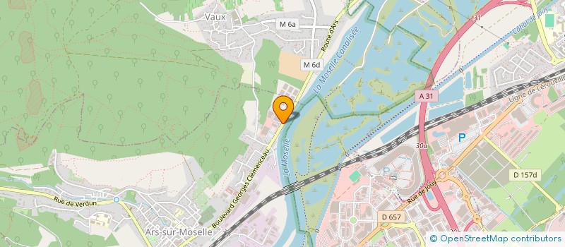 localisation de l'entreprise ASTULA COLOR à ARS-SUR-MOSELLE