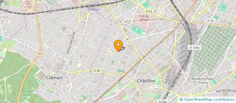 localisation de l'entreprise ASTUR  CHATILLON