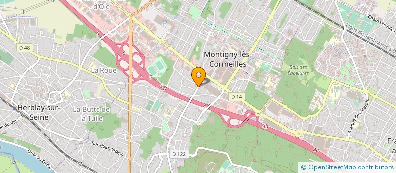 localisation de l'entreprise ASTUR SECURITE à MONTIGNY-LES-CORMEILLES