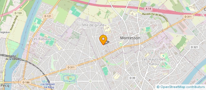 localisation de l'entreprise ASTURIA  CHATOU