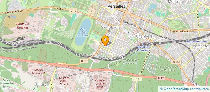 localisation de l'entreprise ASTY CONSEIL à VERSAILLES