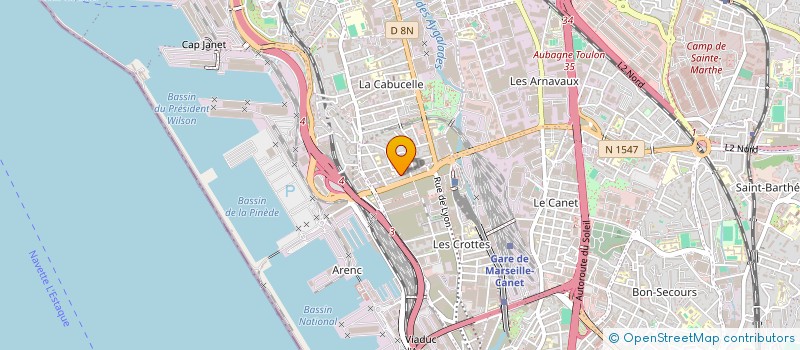 localisation de l'entreprise ASTZ CONSTRUCTION à MARSEILLE