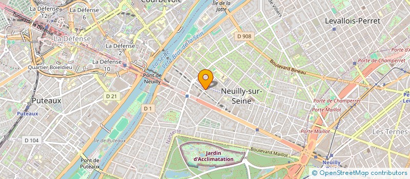 localisation de l'entreprise ASU GROUPE ACCES VISION à NEUILLY-SUR-SEINE