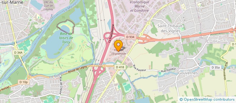 localisation de l'entreprise ASU GROUPE AHM  SAINT-THIBAULT-DES-VIGNES