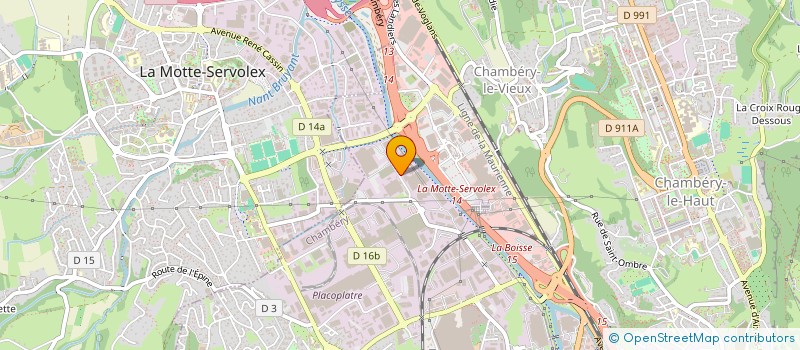 localisation de l'entreprise ASU GROUPE ECORIS  CHAMBERY