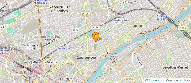 localisation de l'entreprise ASU GROUPE LD CONSULTING  COURBEVOIE