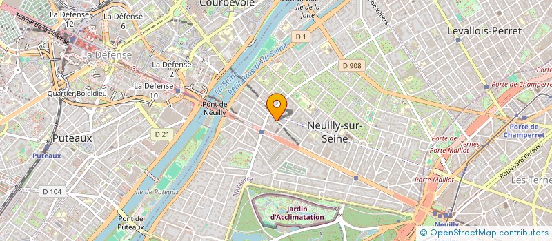 localisation de l'entreprise ASU GROUPE TVA TETHYS  NEUILLY-SUR-SEINE