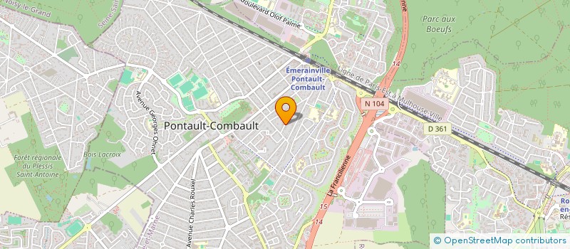 localisation de l'entreprise ASU M3  PONTAULT COMBAULT