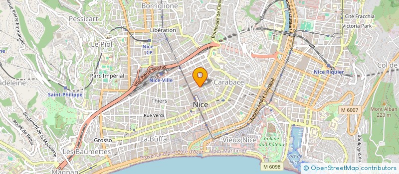 localisation de l'entreprise ASU MUTUELLES DU SOLEIL LIVRE II à NICE
