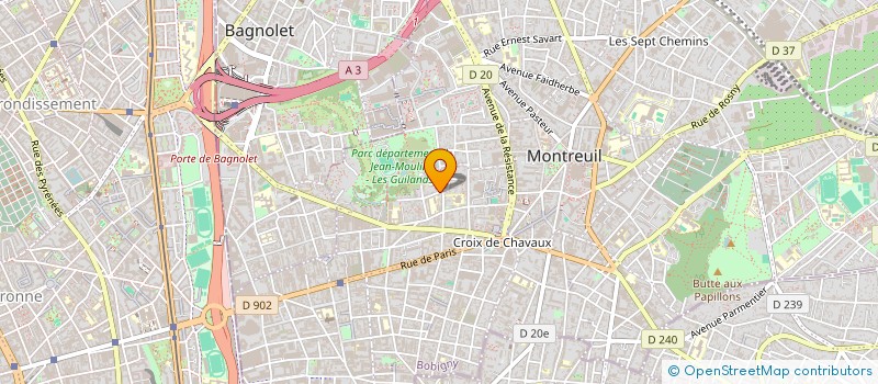 localisation de l'entreprise ASUA IMMOBILIER à MONTREUIL