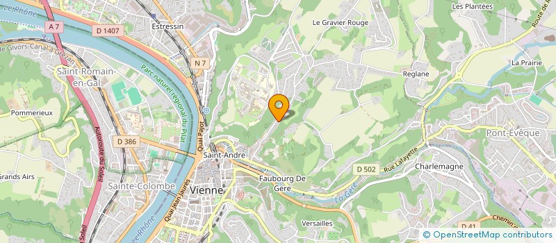 localisation de l'entreprise ASUFRANCE à VIENNE