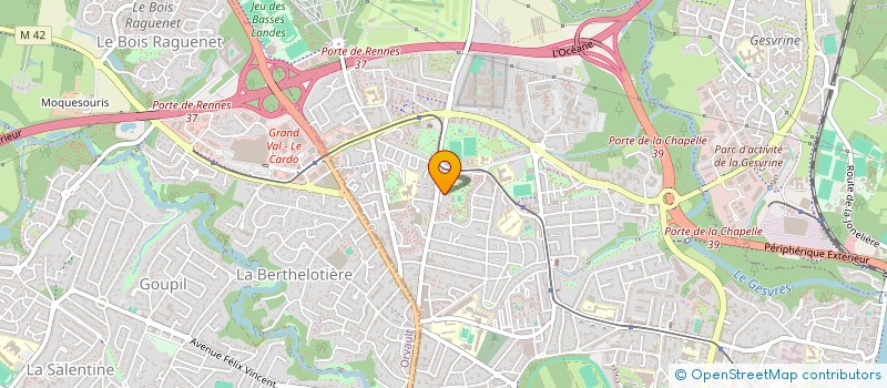 localisation de l'entreprise ASUM  NANTES