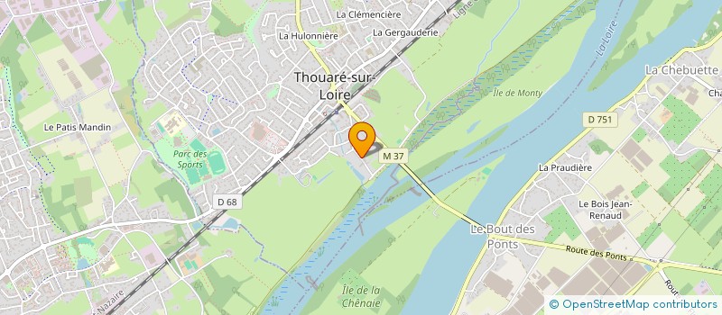 localisation de l'entreprise ASUNARO  THOUARE-SUR-LOIRE