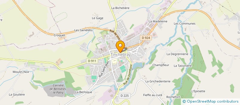 localisation de l'entreprise ASUPEC à TINCHEBRAY-BOCAGE
