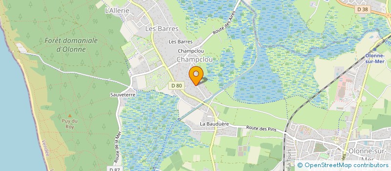 localisation de l'entreprise ASV à LES SABLES-D'OLONNE