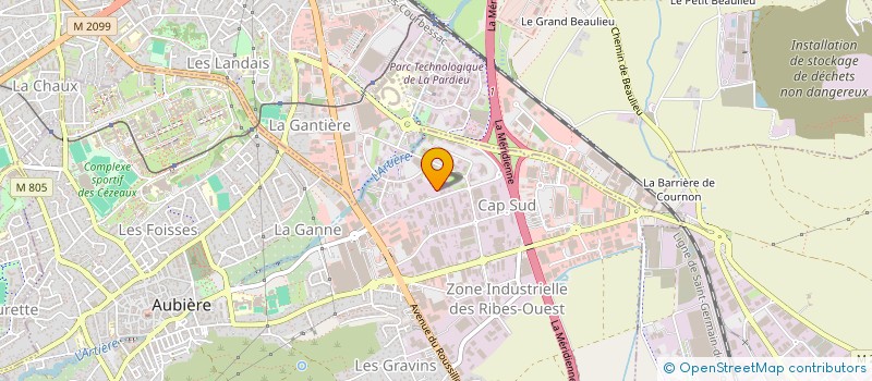 localisation de l'entreprise ASV  AUBIERE