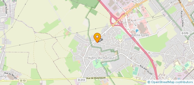 localisation de l'entreprise ASV ATELIERS SERRURERIE VALENCIENNES  PETITE-FORET