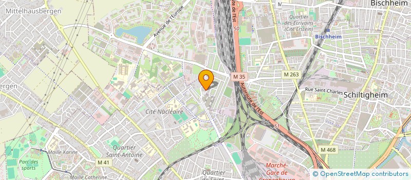 localisation de l'entreprise ASV ELEC à STRASBOURG