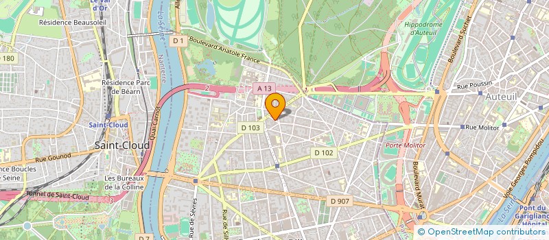 localisation de l'entreprise ASV HOLDING à BOULOGNE-BILLANCOURT