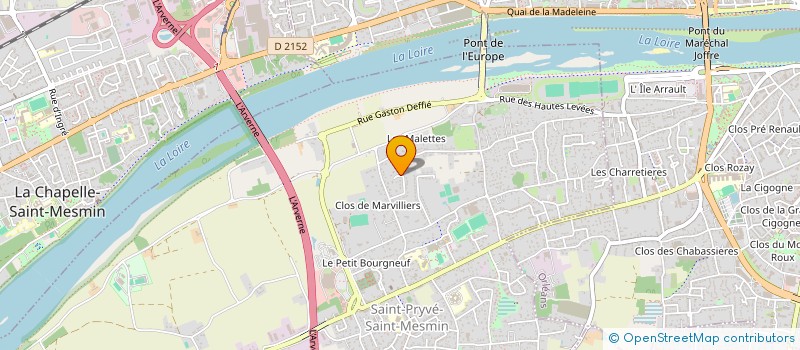 localisation de l'entreprise ASV MARINE à SAINT-PRYVE-SAINT-MESMIN