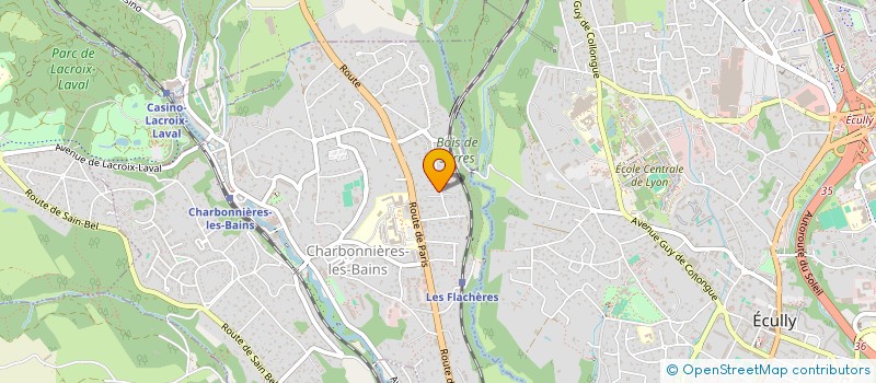 localisation de l'entreprise ASVA  CHARBONNIERES-LES-BAINS