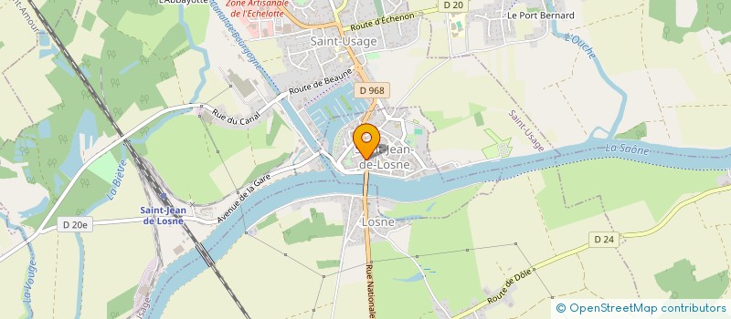 localisation de l'entreprise ASVBD JOGGING à SAINT-JEAN-DE-LOSNE