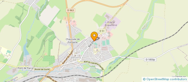 localisation de l'entreprise ASVI à VERVINS
