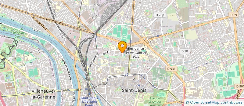 localisation de l'entreprise ASVRM ALIMENTATION à SAINT-DENIS