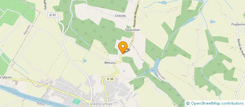 localisation de l'entreprise ASW  VILLEBRUMIER