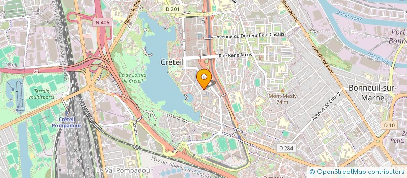 localisation de l'entreprise ASWHA  CRETEIL