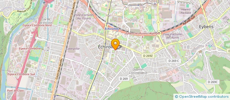 localisation de l'entreprise ASYA  ECHIROLLES