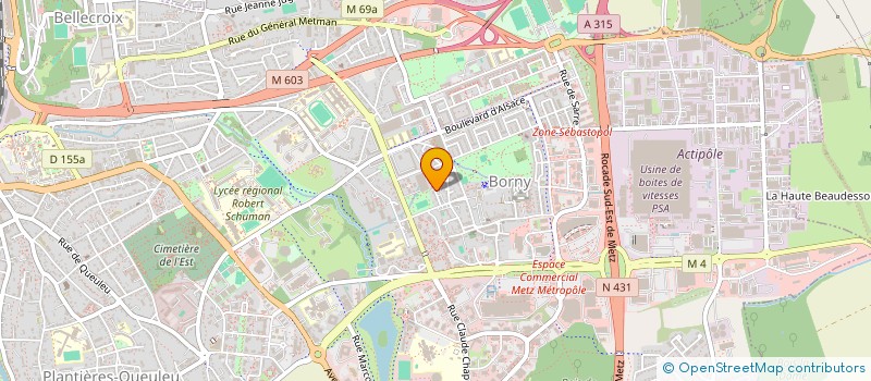 localisation de l'entreprise ASYA BAT à METZ