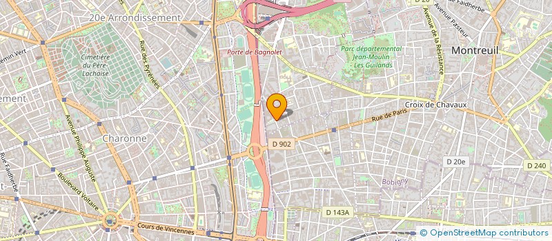localisation de l'entreprise ASYA FOOD SARL à BAGNOLET
