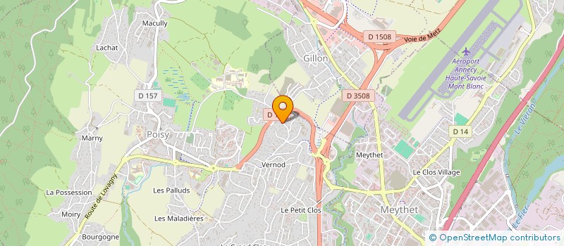 localisation de l'entreprise ASYK  POISY