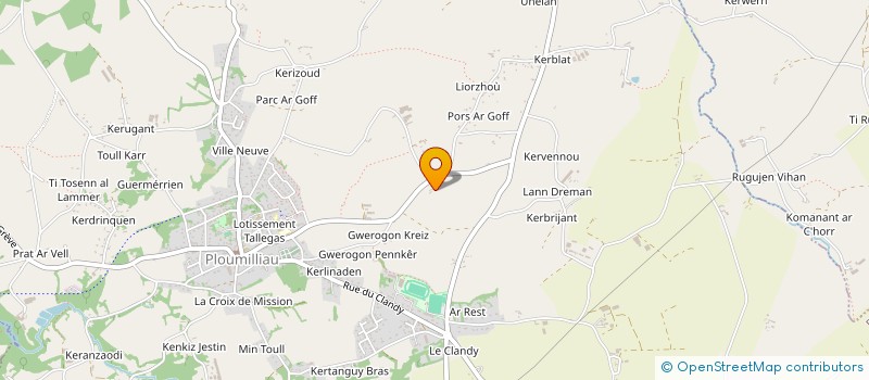 localisation de l'entreprise ASYMEA  PLOUMILLIAU