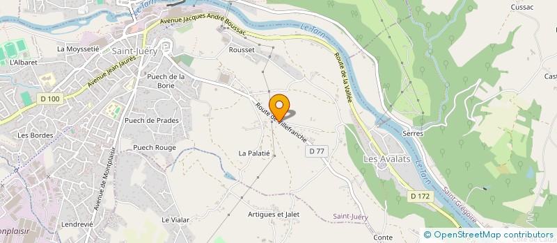 localisation de l'entreprise ASYMETRIC SARL à SAINT-JUERY