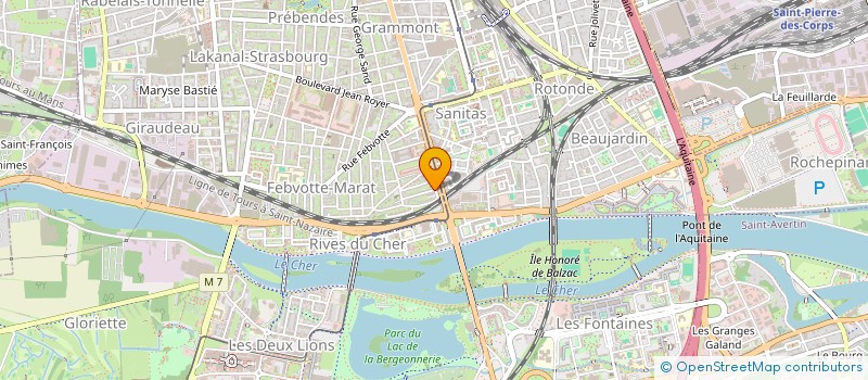 localisation de l'entreprise ASYMETRIK à TOURS